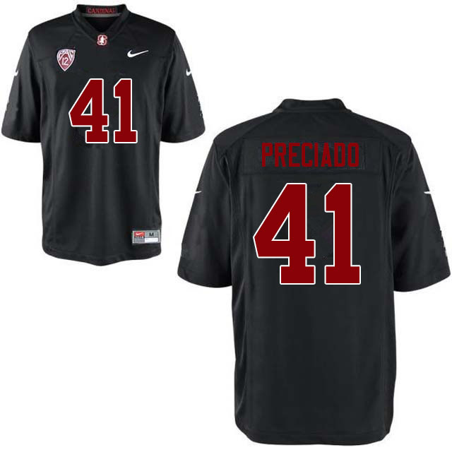 Men #41 Diego Preciado Stanford Cardinal College Football Jerseys Sale-Black